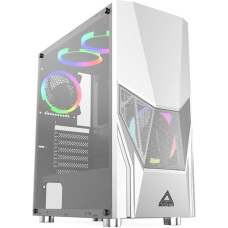 Корпус ATX Без БП Montech FIGHTER 500 (MNT-F500-W) (Tempered Glass, 1xUSB 2.0, 1xUSB-A 3.2 5Гбит/с, 4x120mm FRGB FAN, HD