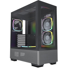 Корпус ATX Без БП Montech SKY TWO (MNT-ST-B) (Tempered Glass, 1xUSB 2.0, 1xUSB-A 3.2 5Гбит/с, 4x120mm ARGB FAN, HD Audio