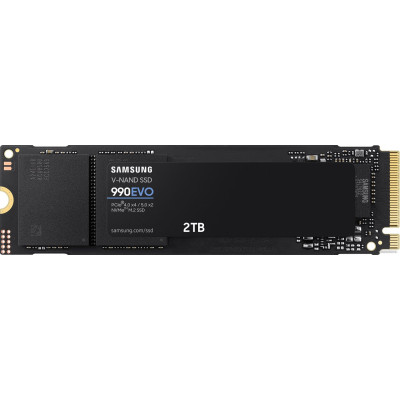 SSD M.2 2280 M PCI Express 4.0 x4/5.0 x2 Samsung 2TB 990 EVO (MZ-V9E2T0BW) 5000/4200 MBps TLC RTL