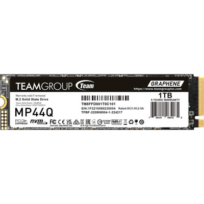 SSD M.2 2280 M PCI Express 4.0 x4 Team 1TB MP44Q (TM8FFD001T0C101) 7400/6200 MBps