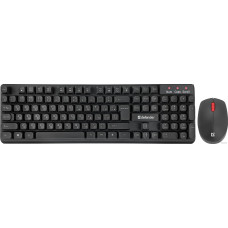 Комплект БЕСПРОВОДНОЙ Клавиатура + мышь Defender Milan C-922 Black (клавиатура + мышь для ПК, мышь радио (сенсор лазерны