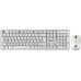 Комплект БЕСПРОВОДНОЙ Клавиатура + мышь Defender Milan C-992 White (клавиатура + мышь для ПК, мышь радио (сенсор лазерный), клавиатура радио, цвет белый) (45994)
