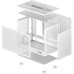 Корпус mini-ITX Без БП Deepcool CH160 WH (R-CH160-WHNGI0-G-1) (Tempered Glass, MESH сетка, 2xUSB 3.0, 1xType-C, HD Audio+Mic, VGA MAX 305mm, CPU MAX 172mm, пылевые фильтры) White