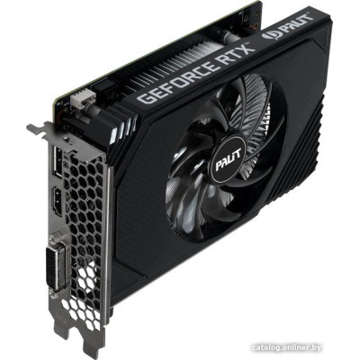 Видеокарта NVIDIA GeForce Palit RTX 3050 StormX 6GB (NE63050018JE-1072F) 6Gb GDDR6 DVI+HDMI+DP RTL