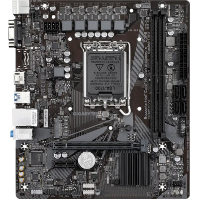 MB Gigabyte H610M H V2 Soc-1700 (H610) PCI-Ex16 PCI-Ex1 M.2 2xDDR5 5600MHz VGA+HDMI mATX RTL