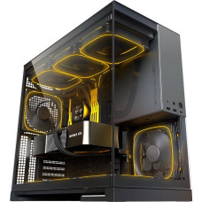 Корпус ATX Без БП Geometric Future Model 5 (Tempered Glass, 2xUSB-A 3.2 5Гбит/с, 1xUSB-C 2x2 20Гбит/с, HD Audio+Mic, VGA