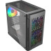Корпус MicroATX Без БП Powercase Mistral Micro D3B ARGB (CMMDB-A3) (Tempered Glass, 2xUSB 2.0, 1xUSB-A 3.2 5Гбит/с, 2x 140mm ARGB PWM+1x 120mm ARGB PWM HD Audio+Mic, VGA MAX 305mm, CPU MAX 160mm, пылевые фильтры) Black