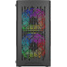 Корпус MicroATX Без БП Powercase Mistral Micro D3B ARGB (CMMDB-A3) (Tempered Glass, 2xUSB 2.0, 1xUSB-A 3.2 5Гбит/с, 2x 140mm ARGB PWM+1x 120mm ARGB PWM HD Audio+Mic, VGA MAX 305mm, CPU MAX 160mm, пылевые фильтры) Black
