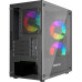 Корпус MicroATX Без БП Powercase Mistral Micro D3B ARGB (CMMDB-A3) (Tempered Glass, 2xUSB 2.0, 1xUSB-A 3.2 5Гбит/с, 2x 140mm ARGB PWM+1x 120mm ARGB PWM HD Audio+Mic, VGA MAX 305mm, CPU MAX 160mm, пылевые фильтры) Black