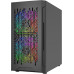 Корпус MicroATX Без БП Powercase Mistral Micro D3B ARGB (CMMDB-A3) (Tempered Glass, 2xUSB 2.0, 1xUSB-A 3.2 5Гбит/с, 2x 140mm ARGB PWM+1x 120mm ARGB PWM HD Audio+Mic, VGA MAX 305mm, CPU MAX 160mm, пылевые фильтры) Black
