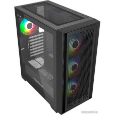 Корпус ATX Без БП Powercase ByteFlow Black (CBFB-A4) (Tempered Glass, 2xUSB 2.0, 1xUSB-A 3.2 5Гбит/с, 4x120mm ARGB fans,