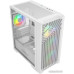 Корпус MicroATX Без БП Powercase Mistral Micro X4W (CMMXW-L4) (Tempered Glass, 2xUSB 2.0, 1xUSB-A 3.2 5Гбит/с, 4х120mm 5-color fan, HD Audio+Mic, VGA MAX 300mm, CPU MAX 160mm, пылевые фильтры) White