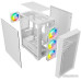 Корпус MicroATX Без БП Powercase Mistral Micro X4W (CMMXW-L4) (Tempered Glass, 2xUSB 2.0, 1xUSB-A 3.2 5Гбит/с, 4х120mm 5-color fan, HD Audio+Mic, VGA MAX 300mm, CPU MAX 160mm, пылевые фильтры) White