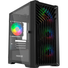 Корпус MicroATX Без БП Powercase Mistral Micro X4B (CMMXB-L4) (Tempered Glass, 2xUSB 2.0, 1xUSB-A 3.2 5Гбит/с, 4х120mm 5