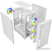 Корпус MicroATX Без БП Powercase Alisio Micro X4W V2 (CAMCXW-A4) (Tempered Glass, 2xUSB 2.0, 1xUSB-A 3.2 5Гбит/с, 4х120mm ARGB fans, ARGB HUB, HD Audio+Mic, VGA MAX 305mm, CPU MAX 160mm, пылевые фильтры) White
