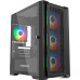 Корпус MicroATX Без БП Powercase ByteFlow Micro Black (CAMBFB-A4) (Tempered Glass, 2xUSB 2.0, 1xUSB-A 3.2 5Гбит/с, 4х120mm ARGB fans, ARGB HUB, HD Audio+Mic, VGA MAX 305mm, CPU MAX 160mm, пылевые фильтры) Black