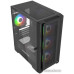 Корпус MicroATX Без БП Powercase ByteFlow Micro Black (CAMBFB-A4) (Tempered Glass, 2xUSB 2.0, 1xUSB-A 3.2 5Гбит/с, 4х120mm ARGB fans, ARGB HUB, HD Audio+Mic, VGA MAX 305mm, CPU MAX 160mm, пылевые фильтры) Black