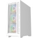 Корпус ATX Без БП Powercase Ultimate White (CUW-A4) (Tempered Glass, 2xUSB 2.0, 1xUSB-A 3.2 5Гбит/с, 4х120mm ARGB fans, ARGB HUB, HD Audio+Mic, VGA MAX 320mm, CPU MAX 155mm, пылевые фильтры) White