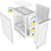 Корпус ATX Без БП Powercase ByteFlow White (CBFW-A4) (Tempered Glass, 2xUSB 2.0, 1xUSB-A 3.2 5Гбит/с, 4х120mm ARGB fans, ARGB HUB, HD Audio+Mic, VGA MAX 330mm, CPU MAX 168mm, пылевые фильтры) White