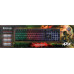 Клавиатура Defender Arx GK-196L (игровая для ПК, мембранная, пластик, интерфейс подключения - USB-A, подсветка, влагозащита, цвет черный) (45196)
