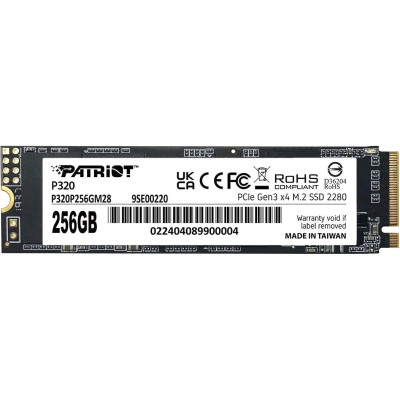 SSD M.2 2280 M PCI Express 3.0 x4 Patriot 256GB P320 (P320P256GM28) 2200/1200 MBps TLC