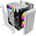 Корпус MicroATX Без БП Powercase Mistral Micro T3W (CMIMTW-L3) (Tempered Glass, 2xUSB 2.0, 1xUSB-A 3.2 5Гбит/с, 2x140mm + 1x120mm 5-color FAN, HD Audio+Mic, VGA MAX 280mm, CPU MAX 185mm, пылевые фильтры) White