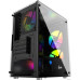 Корпус MicroATX Без БП Powercase Mistral Micro T3W (CMIMTW-L3) (Tempered Glass, 2xUSB 2.0, 1xUSB-A 3.2 5Гбит/с, 2x140mm + 1x120mm 5-color FAN, HD Audio+Mic, VGA MAX 280mm, CPU MAX 185mm, пылевые фильтры) White