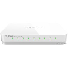 Коммутатор D-Link DGS-1008A/F1A (неуправляемый, настольный, матрица 16 Гбит/с, 8xGbit)