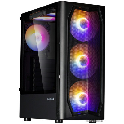 Корпус ATX Без БП Zalman N4 Rev.1 (Tempered Glass, 2xUSB 2.0, 1xUSB-A 3.2 5Гбит/с, 3x120mm, 3x140mm FRGB FAN c контролем