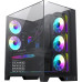 Корпус ATX Без БП GameMax Infinity Plus (Tempered Glass(передняя, боковая, верхняя стенки), USB3.0*1+1xType-C, HD Audio+Mic, 8x120mm ARGB Fan is not on, 2x140mm ARGB Fan is not on VGA MAX 400mm, CPU MAX 160mm, пылевые фильтры) Black