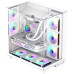 Корпус ATX Без БП GameMax Infinity Plus (Tempered Glass(передняя, боковая, верхняя стенки), USB3.0*1+1xType-C, HD Audio+Mic, 8x120mm ARGB Fan is not on, 2x140mm ARGB Fan is not on VGA MAX 400mm, CPU MAX 160mm, пылевые фильтры) White