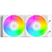 Система водяного охлаждения ID-Cooling FX240 INF WHITE LGA1851/1700/1200/115X,  AMD AM5/AM4 (TDP 300W, ARGB FAN and PUMP, PWM, DOUBLE FAN 120mm) RET