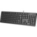 Клавиатура A4Tech KR-3 (стандартная для ПК, мембранная, пластик, интерфейс подключения - USB-A, влагозащита, цвет черный)