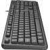Клавиатура A4Tech KR-3 (стандартная для ПК, мембранная, пластик, интерфейс подключения - USB-A, влагозащита, цвет черный)