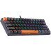 Клавиатура Defender Apex GK-002 (USB) (45003) (стандартная для ПК, механическая, Outemu Red, ход линейный, пластик, интерфейс подключения - USB-A, цвет черный/серый)