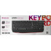 Клавиатура Defender ATOM HB-546 Black (45546) (стандартная для ПК, мембранная, пластик, интерфейс подключения - USB-A, цвет черный)