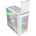 Корпус MicroATX Без БП Powercase Mistral Micro D3W ARGB (CMMDW-A3) (Tempered Glass, 2xUSB 2.0, 1xUSB-A 3.2 5Гбит/с, 2x 140mm ARGB PWM+1x 120mm ARGB PWM HD Audio+Mic, VGA MAX 305mm, CPU MAX 160mm, пылевые фильтры) White