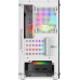 Корпус MicroATX Без БП Powercase Mistral Micro D3W ARGB (CMMDW-A3) (Tempered Glass, 2xUSB 2.0, 1xUSB-A 3.2 5Гбит/с, 2x 140mm ARGB PWM+1x 120mm ARGB PWM HD Audio+Mic, VGA MAX 305mm, CPU MAX 160mm, пылевые фильтры) White