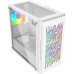 Корпус MicroATX Без БП Powercase Mistral Micro D3W ARGB (CMMDW-A3) (Tempered Glass, 2xUSB 2.0, 1xUSB-A 3.2 5Гбит/с, 2x 140mm ARGB PWM+1x 120mm ARGB PWM HD Audio+Mic, VGA MAX 305mm, CPU MAX 160mm, пылевые фильтры) White