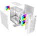 Корпус MicroATX Без БП Powercase Mistral Micro D3W ARGB (CMMDW-A3) (Tempered Glass, 2xUSB 2.0, 1xUSB-A 3.2 5Гбит/с, 2x 140mm ARGB PWM+1x 120mm ARGB PWM HD Audio+Mic, VGA MAX 305mm, CPU MAX 160mm, пылевые фильтры) White