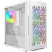 Корпус MicroATX Без БП Powercase Mistral Micro D3W ARGB (CMMDW-A3) (Tempered Glass, 2xUSB 2.0, 1xUSB-A 3.2 5Гбит/с, 2x 140mm ARGB PWM+1x 120mm ARGB PWM HD Audio+Mic, VGA MAX 305mm, CPU MAX 160mm, пылевые фильтры) White
