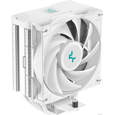 Кулер DeepCool AG400 DIGITAL WH (R-AG400-WHNDMN-G-1) LGA1700/1200/115X/AM5/AM4 (9шт/кор, TDP 220W, PWM, Fan 120mm, 4 тепл. трубки, белый) RET
