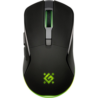 Мышь беспроводная Defender  Demon GM-534 (52534) (полноразмерная игровая мышь для ПК, проводная USB/беспроводная радио, сенсор оптический 3200 dpi, 6 кнопок, колесо с нажатием, цвет черный)