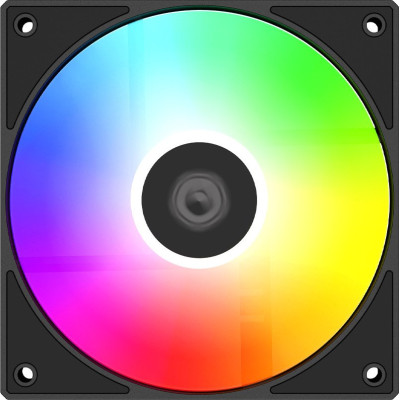 Вентилятор 120mm ID-Cooling AS-120-ARGB-K 120x120x25мм (60шт./кор, PWM, резиновые углы, черный, 300-2000об/мин, супертихий) BOX