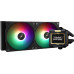 Система водяного охлаждения Thermalright Frozen Warframe 240 Black ARGB (F-WFRAME-240-BL-ARGB) / (LGA115X/1200/1700/2011/2066/FM1/FM2/FM2+/AM2/AM2+/AM3/AM3+/AM4/AM5) / LCD Display / 240mm / 2x120mm / Black