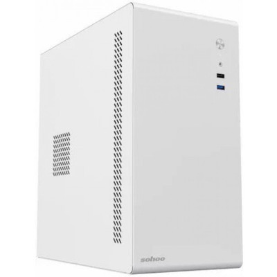 Корпус MicroATX Vicsone PW 500W (Vicsone VP-500) (Стенка с перфорацией для вентиляции, 2xUSB3.0, HD Audio+Mic, No-ODD, 1x3.5