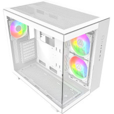 Корпус ATX Без БП Montech KING 65 PRO (MNT-K65P-W) / Tempered Glass/ 3x120mm ARGB PWM Fan / GPU Max 420mm / CPU Cooler M