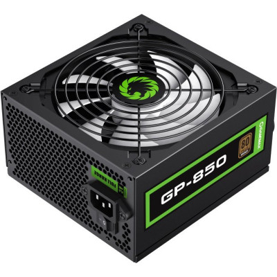 БП GameMax 850W (GP-850) (ATX 2.31, 850W, 80 PLUS BRONZE, Active PFC, 140mm fan,1x24PIN,12V8pin(4+4),7xSATA,4xPCI-6+2PIN,3x4PIN) RET (НЕ В СОСТАВЕ ПЭВМ)