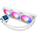 Система водяного охлаждения Thermalright Frozen Warframe PRO 360 White ARGB (F-WFRAME-PRO-360-WH-ARGB) / (LGA115X/1200/1700/2011/2066/FM1/FM2/FM2+/AM2/AM2+/AM3/AM3+/AM4/AM5) / LCD Display / 3x120mm / PWM / White