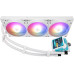 Система водяного охлаждения Thermalright Frozen Warframe PRO 360 White ARGB (F-WFRAME-PRO-360-WH-ARGB) / (LGA115X/1200/1700/2011/2066/FM1/FM2/FM2+/AM2/AM2+/AM3/AM3+/AM4/AM5) / LCD Display / 3x120mm / PWM / White